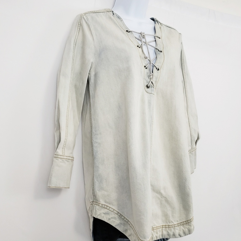 Free People Light Wash Denim Tunic Size XS* See measurements